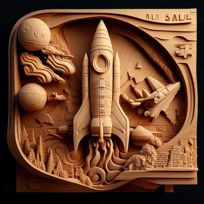 3D модель Its Still Rocket Roll to Me Fu and Lan Space Center Bat (STL)